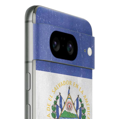 El Salvador Flag Distressed Google Pixel 8 Skin